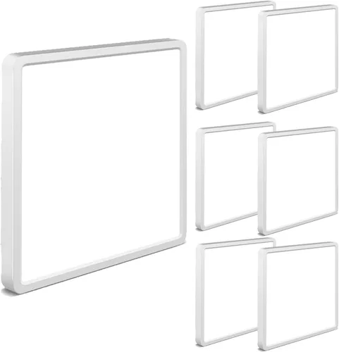 Vista 12 de 2Pack Lámpara de techo empotrada de 12 pulgadas 28W LED, lámpara de techo cuadrada de 3200LM 6000K blanca delgada de panel plano, lámpara de techo