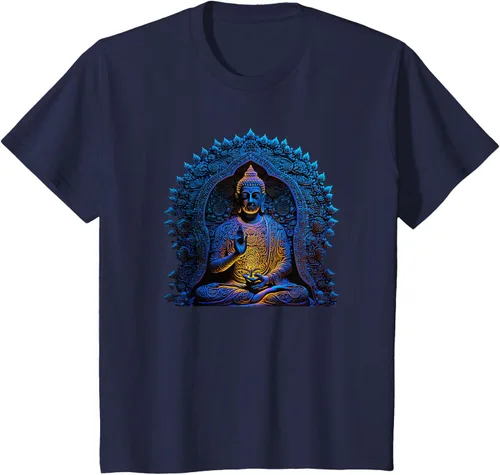 Vista 55 de Estatua de Buda Yoga Budismo Zen Buddhism Meditation T-Shirt Negro