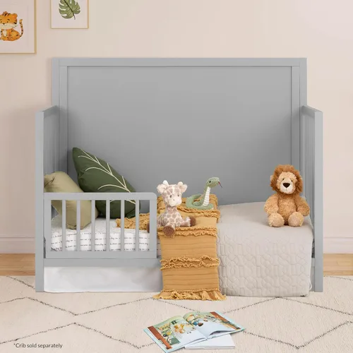 Vista 3 de Evolur Dream On Me Dilian - Riel convertible para cuna infantil en gris guijarro