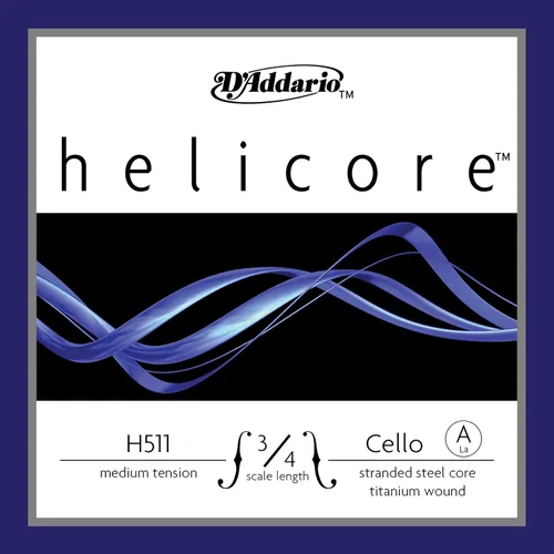 Vista 20 de D'Addario Helicore - Cuerda de violonchelo simple, escala 1/2, tensión media
