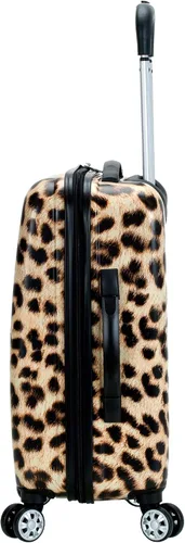 Vista 3 de Rockland - Equipaje Safari con carcasa rígida y ruedas, Leopard), F196-LEOPARD