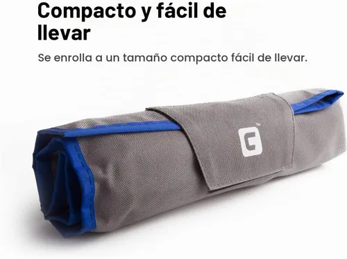Vista 4 de Capri Tools Bolsa enrollable para llaves con bolsillos estándar