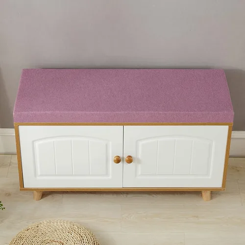 Vista 10 de Cojín para muebles de banco o patio de interior/exterior, cojín rectangular de asiento de banco, cojín clásico de color sólido, cojín antideslizante