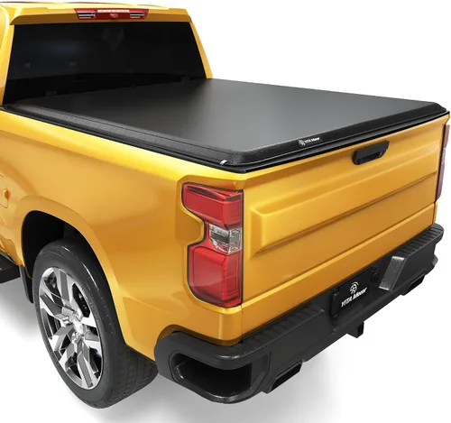 Vista 25 de YITAMOTOR - Funda rígida de triple pliegue para tonneau de camioneta de 5.8 pies, compatible con GMC Sierra 1500 y Chevy Silverado 2007 al 2013