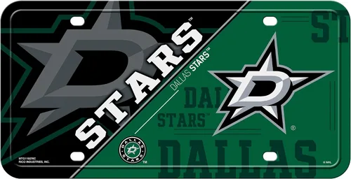 Vista 19 de Rico Industries NHL Hockey Split Metal Auto Tag 6" x 12" - Great for Truck/Car/SUV