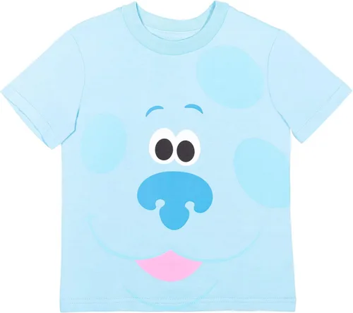 Vista 2 de Nickelodeon Blue's Clues - Camiseta de manga corta para niños, color azul oscuro