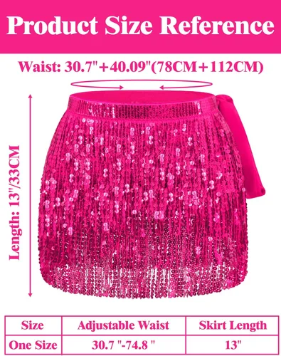 Vista 6 de Falda de lentejuelas, falda brillante, falda de danza del vientre, falda con brillantina, falda brillante de lentejuelas, falda de borla con flecos