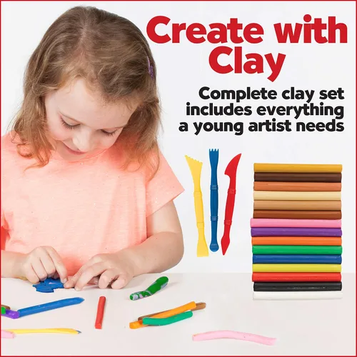 Vista 3 de Faber-Castell World Colors - Arcilla para modelar para niños, juego sensorial