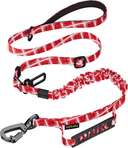 Vista 17 de Hotsky Bungee táctico que absorbe los golpes, correa fuerte para perro, CP