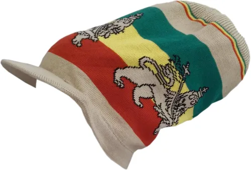 Vista 3 de Shoe String King SSK Rasta Knit Tam Hat Dreadlock Gorra con múltiples diseños y tamaños.