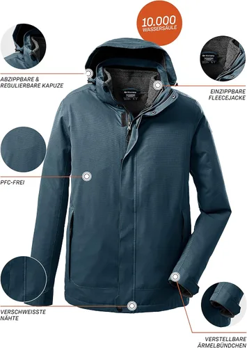 Vista 3 de Chaqueta 3 en 1 para hombre KOW 167 MN