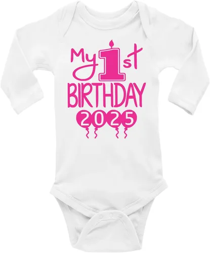 Vista 34 de Reaxion Traje de cuerpo entero hecho a mano para bebé niño y niña, mi primer cumpleaños 2024