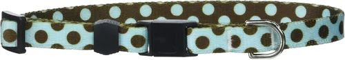 Vista 43 de Collar de diseño amarillo estándar para perro, pequeño, s, Marrón Lunares de Navidad