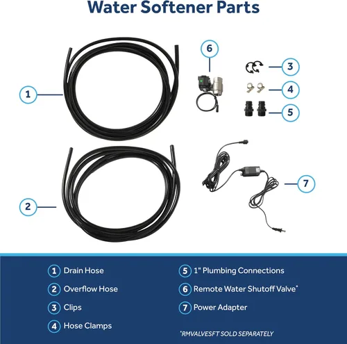 Vista 11 de GE Suavizador de agua inteligente con filtración integrada, 30,000 granos, reduce los minerales duros a toda la casa, WiFi integrado con alertas