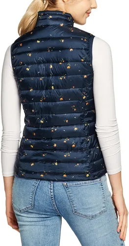 Vista 2 de TSLA Chaleco acolchado ligero y plegable para mujer, chalecos de invierno resistentes al agua