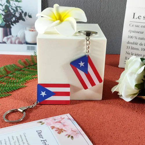 Vista 5 de Llavero con la bandera de Puerto Rico (2 unidades), Puerto Rico