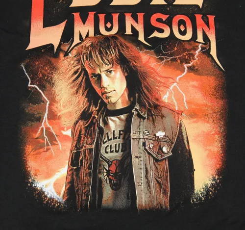Vista 3 de Strangers Things Eddie Munson - Camiseta para hombre