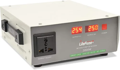 Vista 18 de LiteFuze 750 W Transformador convertidor de voltaje Step Up/Down - 110 V a 220 V / 220 V a 110 V Convertidor de potencia - Cable completamente