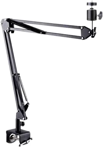 Vista 6 de HIHELO Proyector de trípode de proyección de doble sección en voladizo plegable universal de escritorio, proyección de techo general de 0.236 in 1