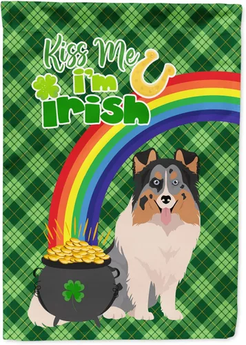 Vista 13 de Caroline's Treasures WDK4731GF - Bandera decorativa para jardín del día de San Patricio, color negro y tostado, Airedale Terrier, para jardín