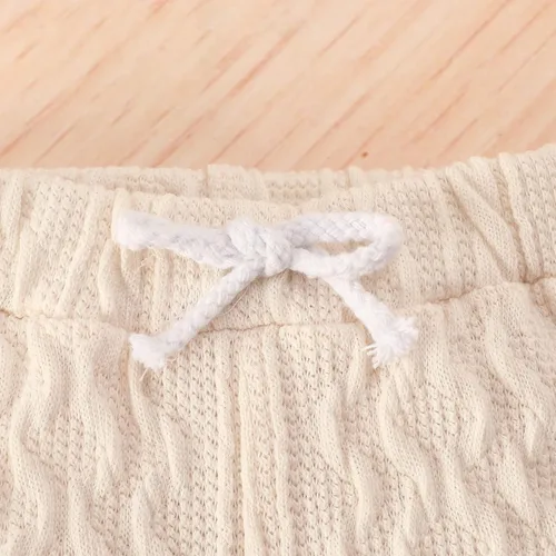 Vista 5 de FOCUSNORM Ropa de bebé recién nacido, ropa de algodón acanalado, pantalones de punto para primavera y otoño