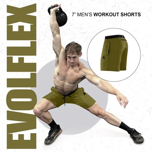 Vista 2 de Anthem Athletics - Evolflex 7 Inch Workout Shorts for Men, Gym Shorts 7", High-Performance Workout Shorts, Athletic Shorts