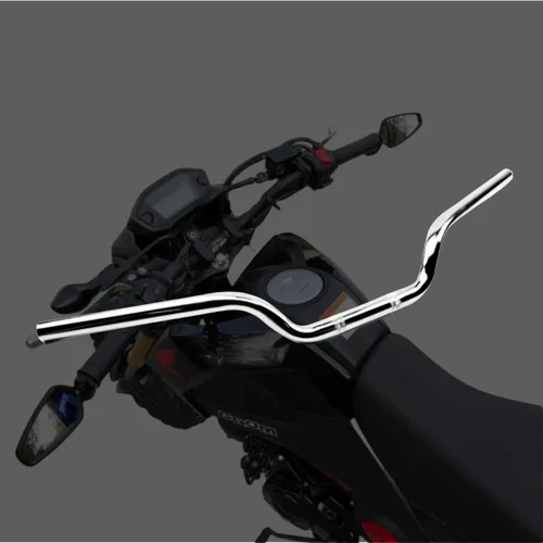Vista 6 de Manillar de motocicleta de 7/8 pulgadas, 0.866 in, manubrio Cafe Racer, barras de arrastre universales para Cafe Race Bobber Motocross Dirt Pit Bike