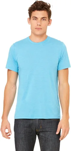 Vista 14 de BELLA+CANVAS Camiseta de cuello redondo para hombre mezcla triple oliva