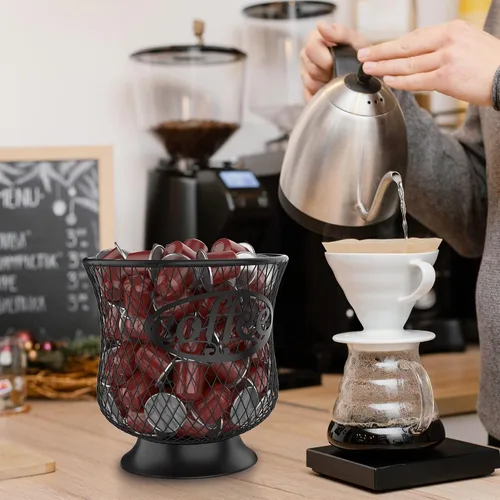 Vista 6 de ITHSKUILL Soporte para cápsulas de café, organizador de tazas K pequeñas, almacenamiento de tazas K para guardar crema de café expreso, fácil