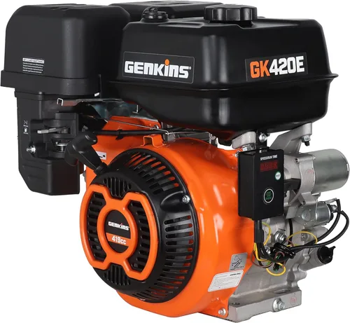 Vista 6 de Genkins Motor multiusos a gas de arranque de retroceso de 15 HP 420cc, GK420..