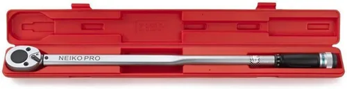 Vista 11 de Neiko PRO 03709B Llave dinamométrica de 1/2 pulgada, llave dinamométrica de clic ajustable de 25 pulgadas, fabricada con acero de cromo vanadio CrV