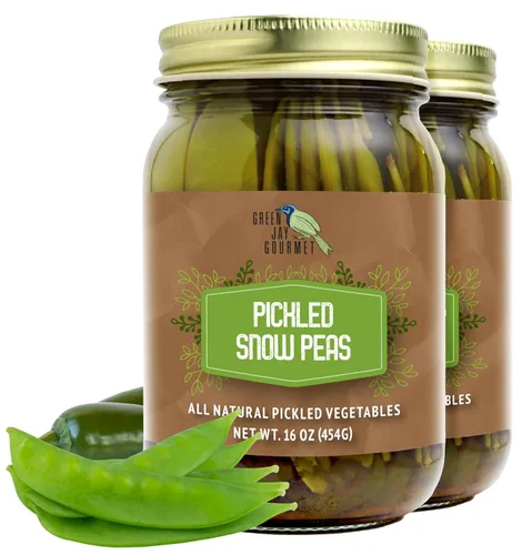 Vista 7 de Lanzas de espárrago en escabeche Green Jay Gourmet en frasco - Vegetales frescos en escabeche envasados a mano para cocinar y despensa – Espárragos