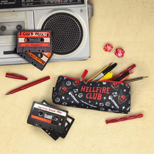 Vista 2 de Genuine Fred Stranger Things - Bolsa para accesorios, Hellfire Club, multicolor