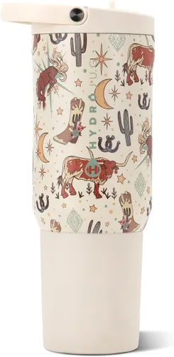 Vista 55 de HydroJug Sport - Botella de agua aislada de acero inoxidable de 20 onzas, All Star