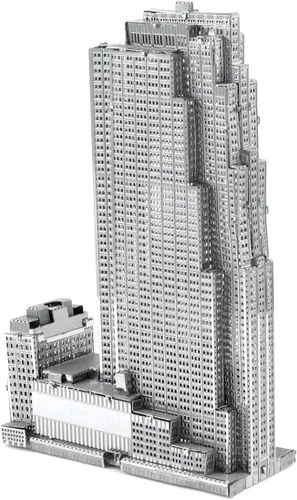 Vista 5 de Metal Earth 30 Rockefeller Plaza 3D Metal Model Kit Bundle con pinzas Fascinaciones