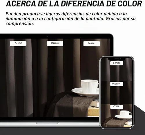 Vista 9 de Cortinas opacas de terciopelo gris pardo de 96 pulgadas de largo, para sala de estar y dormitorio, modernas, elegantes y de lujo, bloqueo de luz