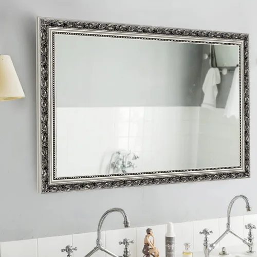 Vista 10 de Espejo de pared de baño, espejos de baño para pared, rectangular, moderno, espejo de pared para baño, colgante vertical u horizontal, para sala