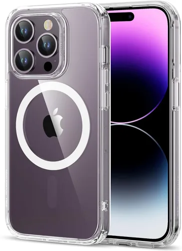 Vista 11 de ESR Funda para iPhone 14 Plus, compatible con MagSafe, protección de grado militar a prueba de golpes, resistente al amarillamiento, funda magnética