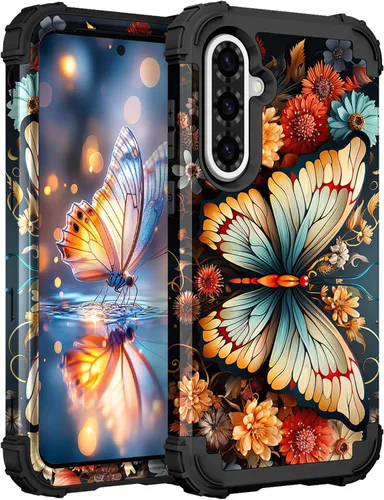 Vista 58 de Hocase Funda para Galaxy A37 5G, protección resistente a prueba de golpes, parachoques de goma de silicona suave+funda protectora híbrida