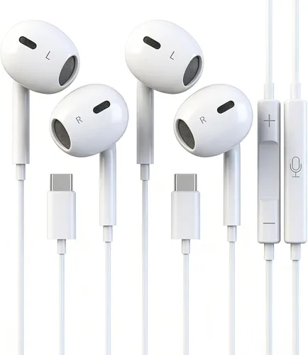 Vista 9 de 2 paquetes de auriculares con cable para iPhone, auriculares de 3.5mm con micrófono y control remoto incorporado, llamadas ultra claras y sin ruido