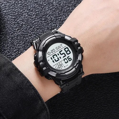Vista 5 de XCZAP Reloj de moda multifuncional para deportes al aire libre, pantalla electrónica luminosa impermeable para hombre