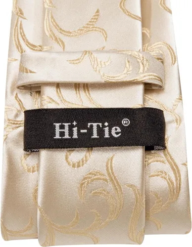 Vista 187 de Hi-Tie Corbata clásica de cachemira para hombre con pañuelo y gemelos a cuadros