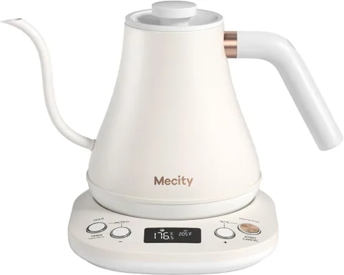 Vista 10 de Mecity Hervidor eléctrico de cuello de cisne para verter sobre hervidor de ± 1 ℉, control de temperatura, caldera de agua de calentamiento rápido