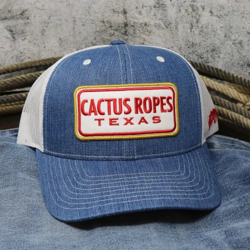 Vista 19 de HOOEY Adjustable Snapback Trucker Hat with Cactus Ropes Logo