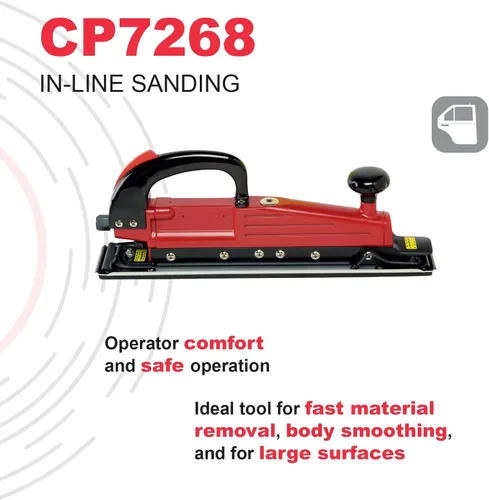 Vista 3 de Chicago Pneumatic CP7268 - Herramienta de lijadora neumática, mejoras para el hogar, herramientas de carpintería, pulidora, herramienta de lijado