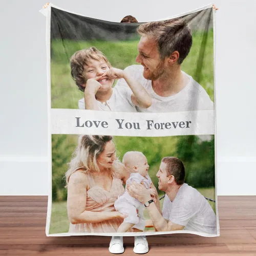 Vista 19 de Manta personalizada con imagen, regalos para novio, novia, manta de fotos personalizada para cumpleaños, aniversario, boda, Navidad
