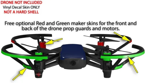 Vista 3 de Skin Wrap 2 Pack para DJI Ryze Tello Drone sólidos colección azul marino Drone No Incluidas