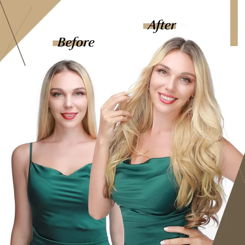 Vista 62 de SEGO Extensiones de cabello humano con micro cuentas, extensiones de cabello humano con micro bucle, lacio, natural, fusión fría, 1.76 oz/paquete