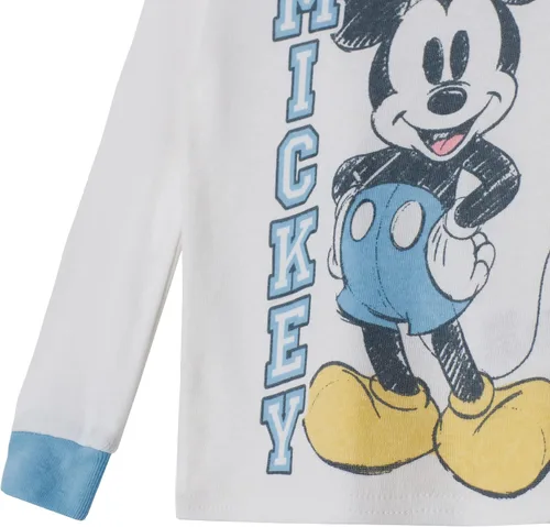 Vista 10 de Disney Pijama de algodón de 4 piezas de Mickey Mouse para bebé niño