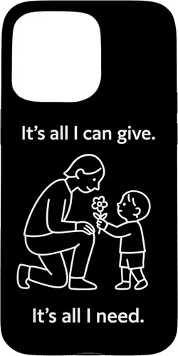 Vista 31 de Child Giving Flower to Parent Minimal Symbolic Love Design Case for iPhone 16